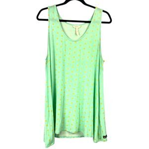 MATILDA JANE Happy and Free Woman’s Polka Dot Tunic Length Tank Top  L